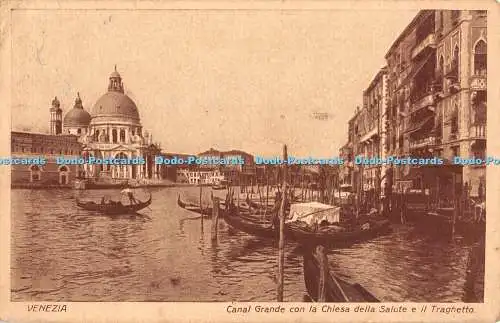 R459425 Venezia Canal Grande con la Chiesa della Salute e il Traghetto Cesare Ca