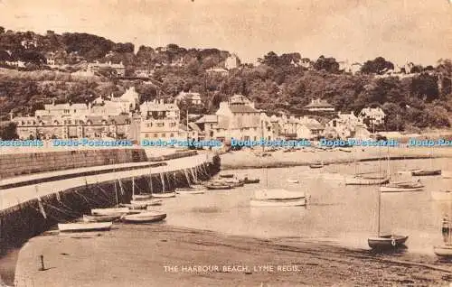 R457259 Lyme Regis The Harbour Beach M und L National Series