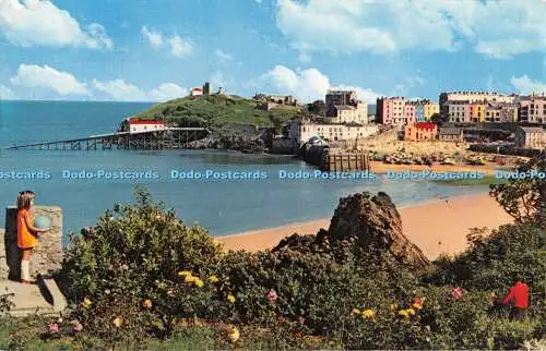 R459608 Tenby Pembrokeshire Wales Litho Kanada N P O Belfast Dexter