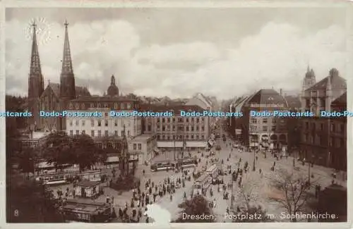 R457406 Dresdner Postplatz m Sophienkirche J Bettenhausen RP