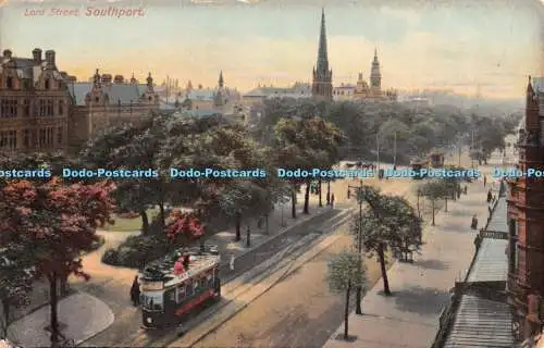 R457412 Southport Lord Street B R Postkarte