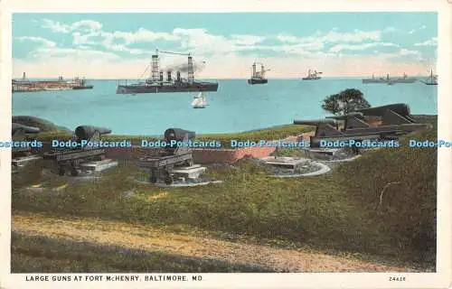 R457455 Baltimore Md Large Guns at Fort McHenry I and M Ottenheimer C T American