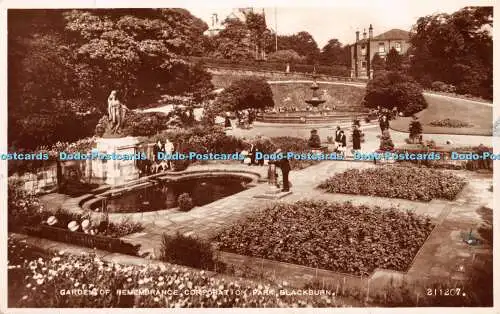 R457475 Blackburn Gardens of Remembrance Corporation Park Valentine RP