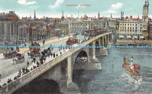 R457522 London Bridge G D und D L Postkarte