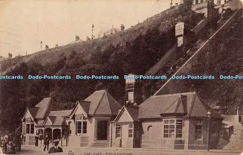 R457582 Folkestone Der Aufzug B und R Postkarte 1916