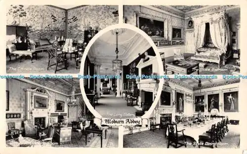 R457642 Woburn Abbey The Long Gallery The Blue Drawing Room English Life Publica