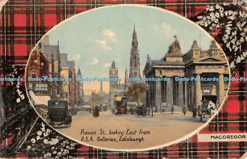 R459945 Princes St Blick nach Osten von R S A Galleries Edinburgh MacGregor Press B