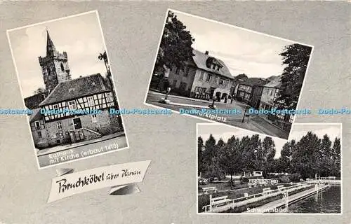 R457709 Bruchkobel Uber Hanau Rathaus mit Kirche Marktplatz H Schenker Multi Vie