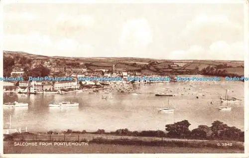 R460042 Salcombe from Portlemouth G 3942 Photo Brown Valentines