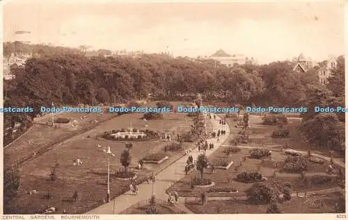 R460076 Central Gardens Bournemouth 6223 Salmon Gravure Style 1929