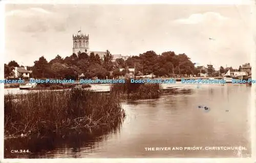 R460134 C M 344 The River and Priory Christchurch Sunray Series Thunder and Clay