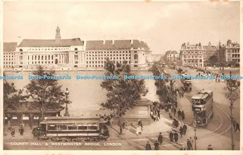 R460321 County Hall und Westminster Bridge London