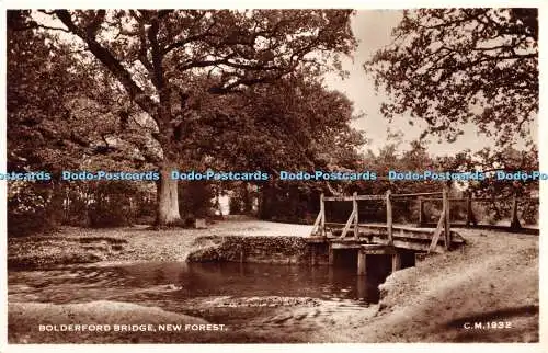 R460330 Bolderford Bridge New Forest C M 1932 Sunray Serie Thunder and Clayden