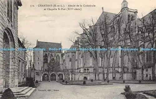 R461290 Chartres Abside de la Cathedrale et Chapelle St Piat XIV siecle G Foucau