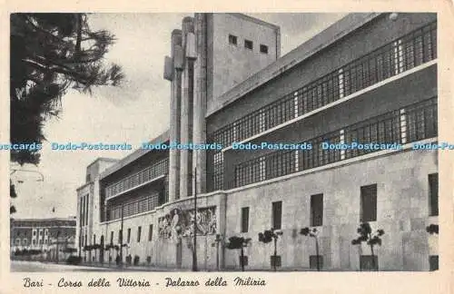 R458156 Bari Corso della Vittorio Palazzo della Milizia G E C B