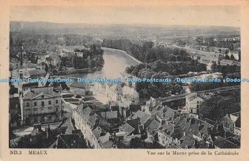 R460489 ND 3 Meaux Vue sur la Marne prise de la Cathedrale Arts Photomecaniques