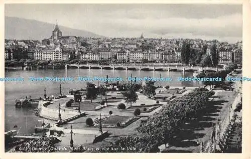 R460585 Geneve Quai du Mont Blanc et vue sur la Ville Jaeger