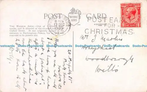 R460589 London Marble Arch from Hyde Park National Series 1929