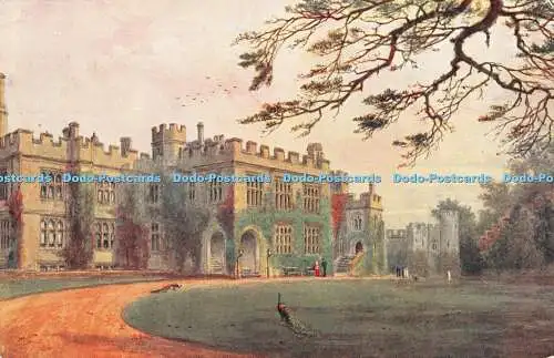 R461559 Warwick Castle Courtyard Entrance J Salmon W W Quatremain