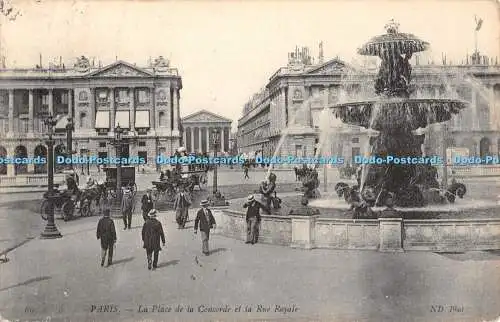 R460630 Paris La Place de la Concorde et la Rue Royale ND Phot 1908