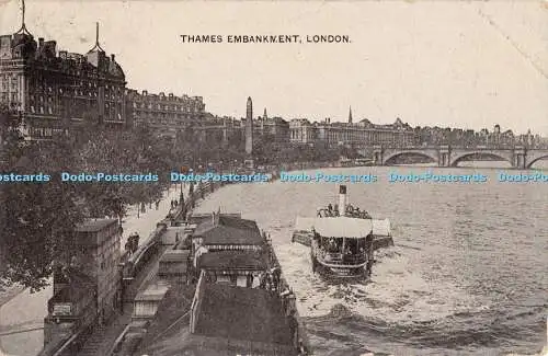 R458368 London Thames Embankment The Auto Photo Series 1909