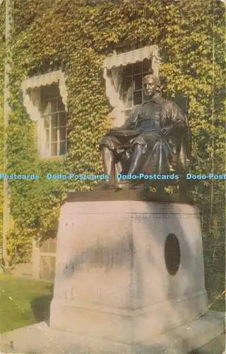 R461685 Massachusetts The John Harvard Statue At the West Front of University Ha