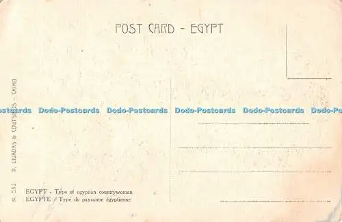 R463674 Ägypten Typ der ägyptischen Landsfrau Egypte Type de paysanne egyptienne B