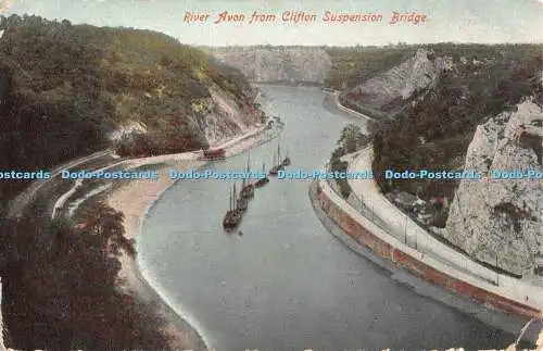 R458480 River Avon from Clifton Suspension Bridge E S No 334 1909