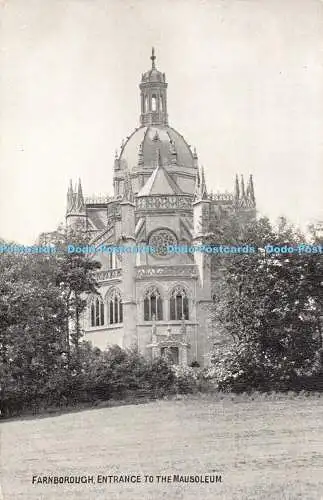 R463700 Farnborough Eingang zum Mausoleum Photochrom