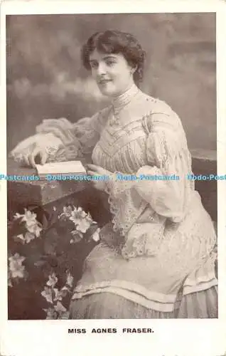 R461740 Miss Agnes Fraser E S 1906 Postkarte