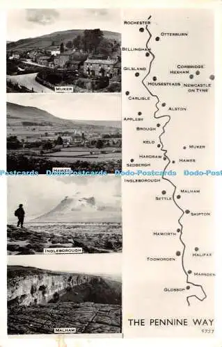 R458521 The Pennine Way Muker Hawes Ingleborough Malham Walter Scott RP Multi Vi