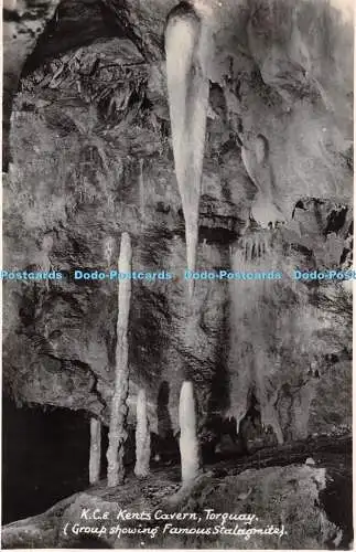 R463737 K C 8 Kents Cavern Torquay Group shows Famous Stalagmite RP E A Sweetm