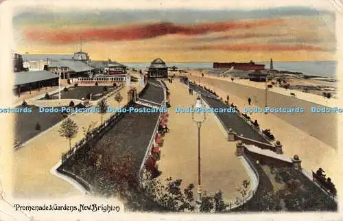 R460819 New Brighton Promenade and Gardens H G Glen Glenco Serie 1914