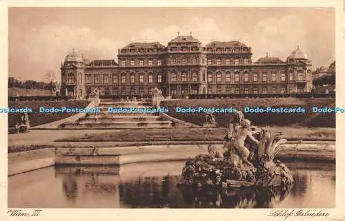 R460907 Wien III Schloss Belvedere B K W II Nr 1037