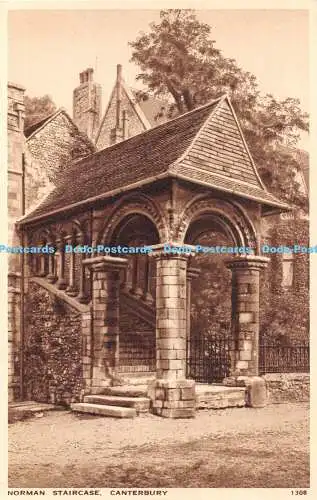 R458706 Canterbury Norman Staircase J Salmon Gravure Style