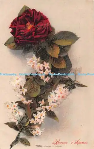 R458751 Bonne Annee Roses Phototypie Co 1914