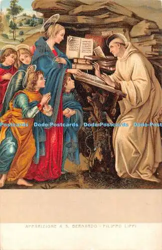 R464000 Apparizione A S Bernardo Filippo Lippi E Sborgi 331