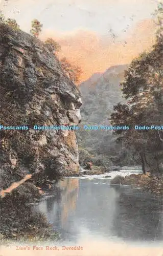 R464008 Lions Face Rock Dovedale G W W 1907 Hales Dovedale Serie