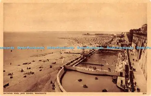 R462074 Ramsgate Bathing Pool and Sands A H and S Paragon Series