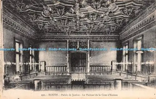 R462154 Rouen Palais de Justice Le Plafond de la Cour d Assises La Cigogne