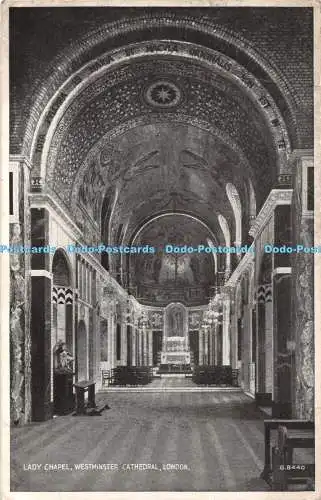 R464124 Lady Chapel Westminster Cathedral London G 8440 Silveresque Valentines 1