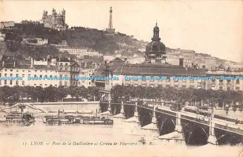 R462163 Lyon Pont de la Guillotiere et Coteau de Fourviere E R