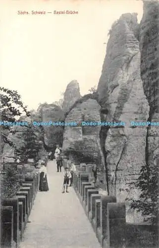 R464148 Sachs Schweiz Bastei Brücke 126 1913 Th C Ruprecht