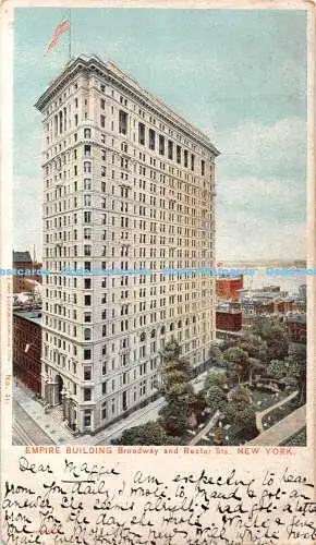R464197 E Frey No 21 Empire Building Broadway and Rector Sts New York 1904
