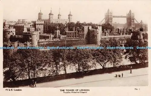 R462260 Der Tower of London errichtet von Wilhelm dem Eroberer W und K Nr. 2 RP