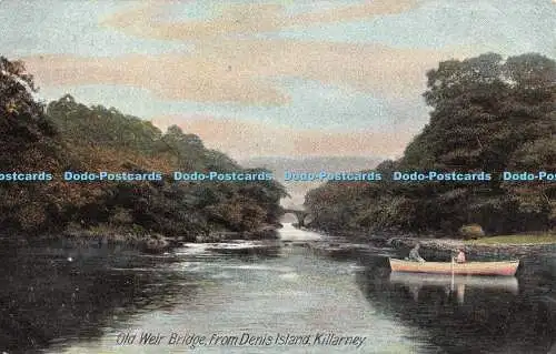 R462268 Killarney Old Weir Bridge From Denis Island J W B Commercial Series No 3