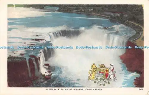 R462324 Hufeisenfälle von Niagara aus Kanada F H Leslie