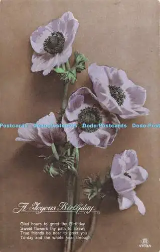R464341 A Joyous Birthday Froh hours to greet your Birthday sweet flowers thy pat