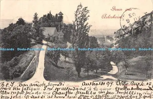 R462400 Eremitage Gruss aus Arlesheim Postkarte