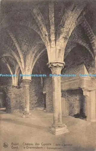 R464380 Nels Gand Gent Chateau des Comtes Salle daudience s Gravensteen Ontvangs